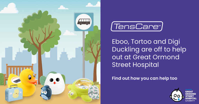 Tenscare's Eboo, Tortoo & Digi Duckling Visit GOSH
