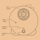 TensCare Sloth Clock – Sleep Trainer, Alarm and Night Light for Young Children