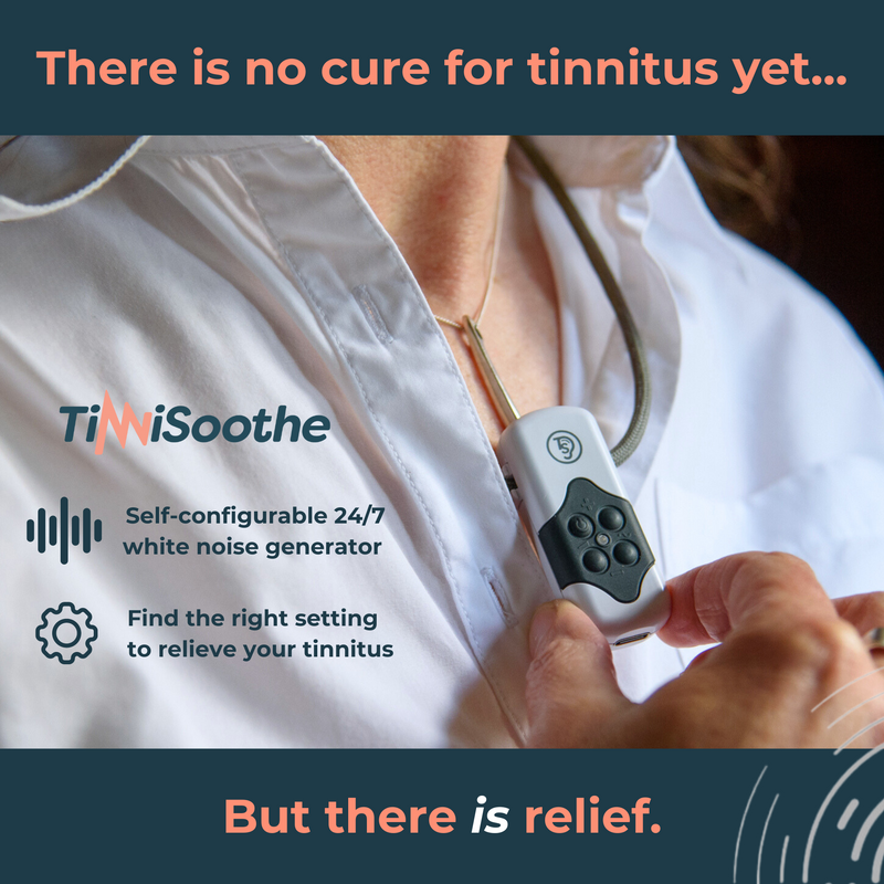 TinniSoothe - Wearable White Noise Therapy for Tinnitus Relief