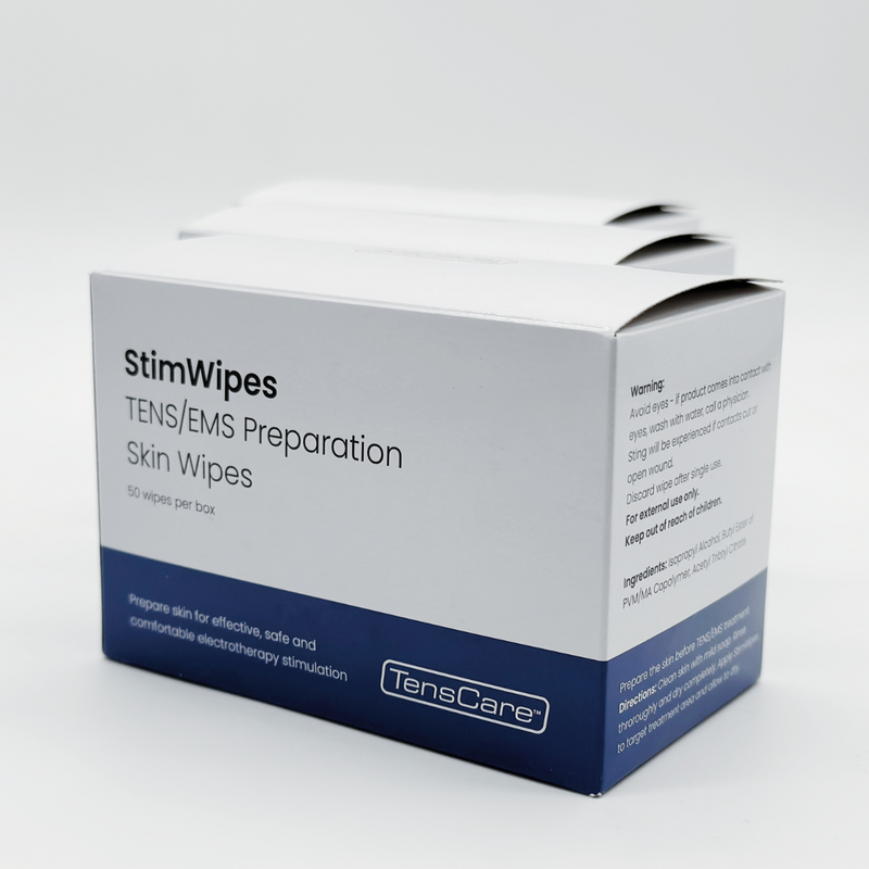 StimWipes – Skin Preparation Wipes for TENS, EMS & Electrotherapy Stimulation