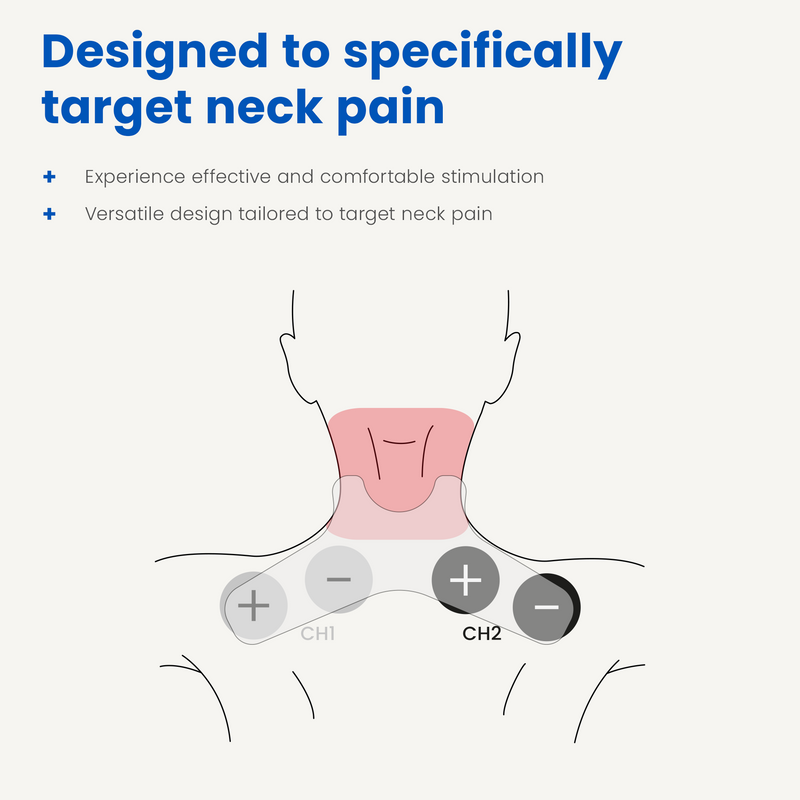 Ailment-Specific TENS & EMS Electrodes for Neck Pain Relief