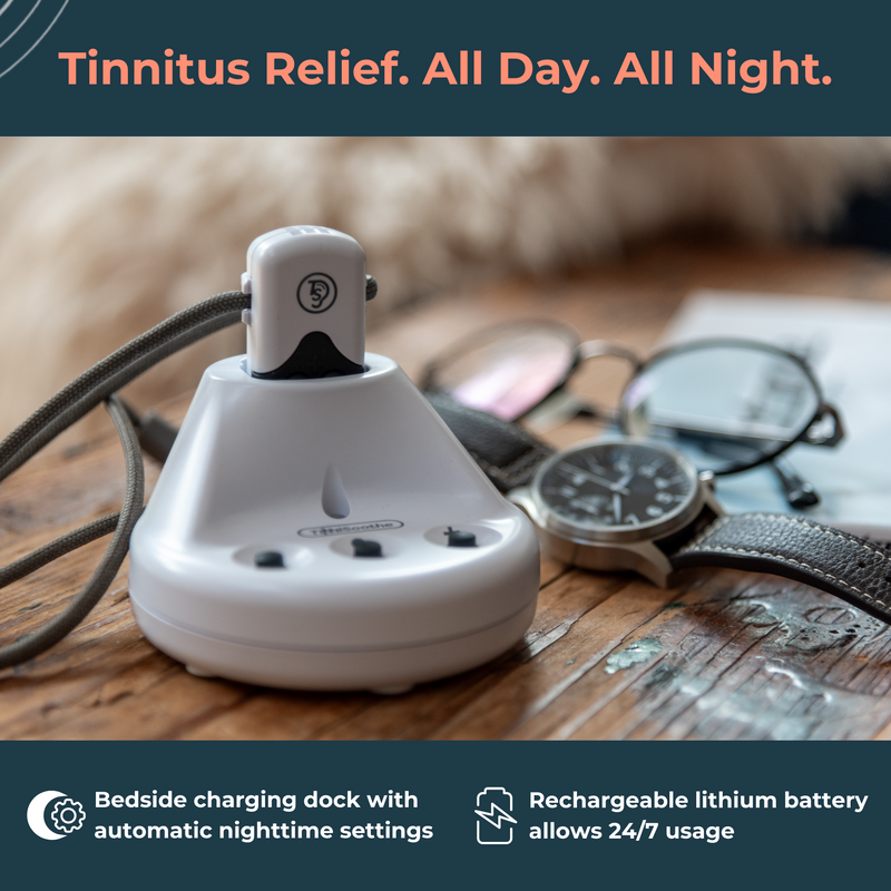 TinniSoothe - Wearable White Noise Therapy for Tinnitus Relief