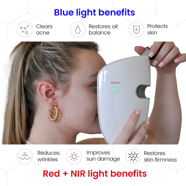TensCare Glomask – Clinically Proven Blue, Red and Near Infrared Light