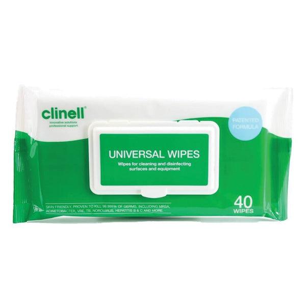 Clinell Antibacterial Wipes-Cleaning & Lubricant-TensCare Ltd